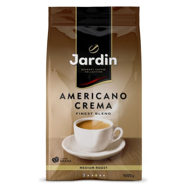 Кофе зерновой Jardin Americano Crema обжарка средняя 1 шт 1 кг [1090-06-н]