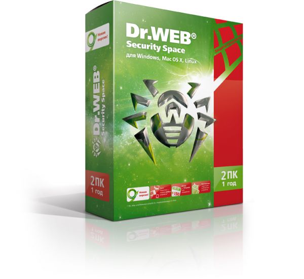 ПО Dr.Web Security Space 2 ПК/1 год (BHW-B-12M-2-A3)