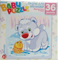Пазл Astrel Games 6267 Белый мишка 36